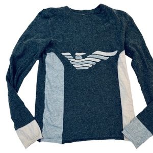 emporio armani Sweatershirt size 6 color gray beige good condition